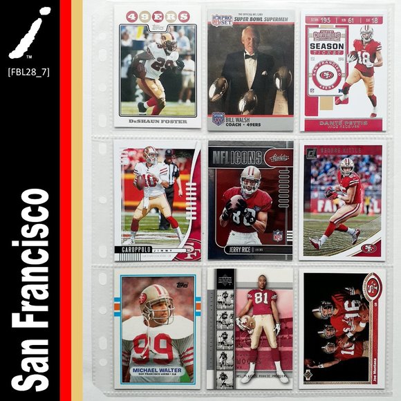 NFL Other - San Francisco 49ers 9 Card Lot [FBL28_7]